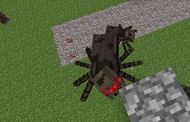 Spiders crawling up a wall (Image via minecraftwiz.blogspot.com)